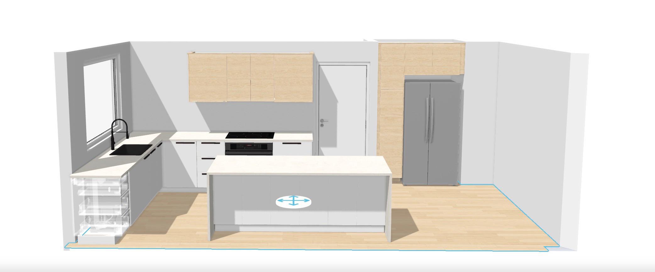 Intuicyjne narzędzie online do projektowania własnej kuchni z produktów IKEA w przestrzeni 3D